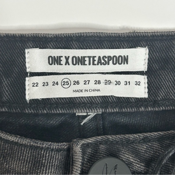 NWT One Teaspoon Super High Rise Freebirds Rigid Skinny Leg Denim Jeans - Picture 13 of 15